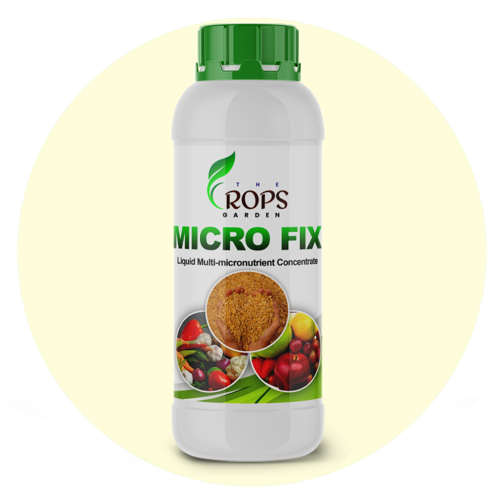 MICRO FIX – Chelated Micronutrient Tonic | Foliar Spray for All Crops | Fast Growth & Deficiency Correction
